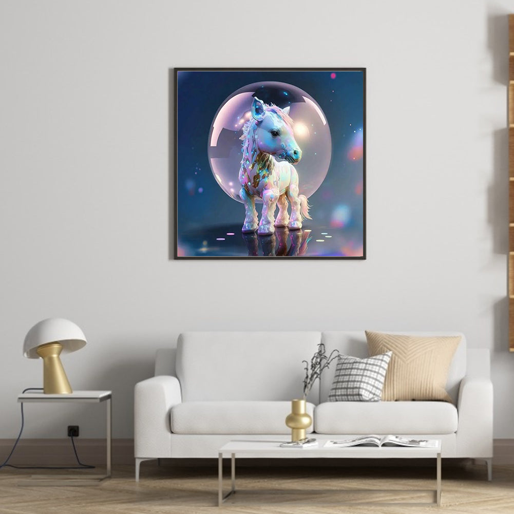 Fantasy Cartoon Pony Crystal Ball - Full Round Drill Diamond Painting 30*30CM