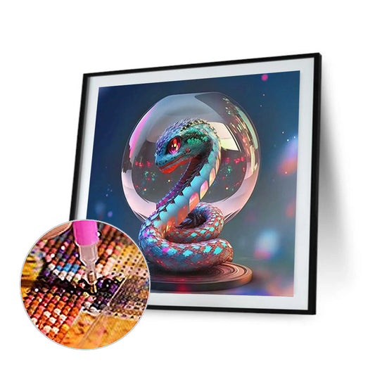Fantasy Cartoon Snake Crystal Ball - Full Round Drill Diamond Painting 30*30CM