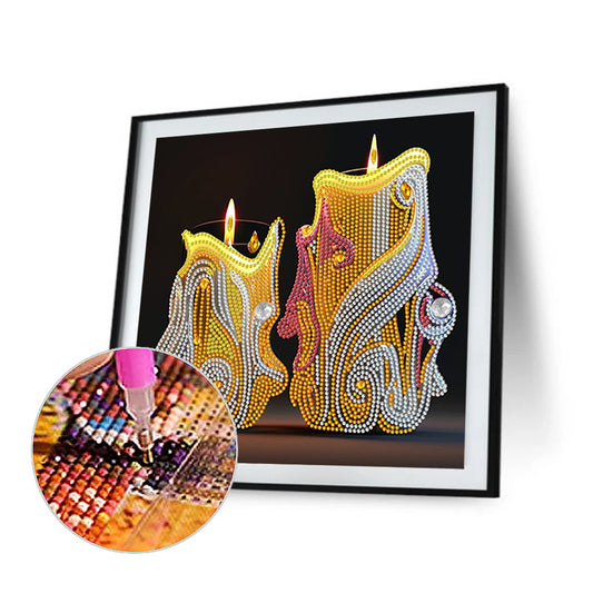 Candle Prayer - Special Shaped Drill Diamond Painting 30*30CM
