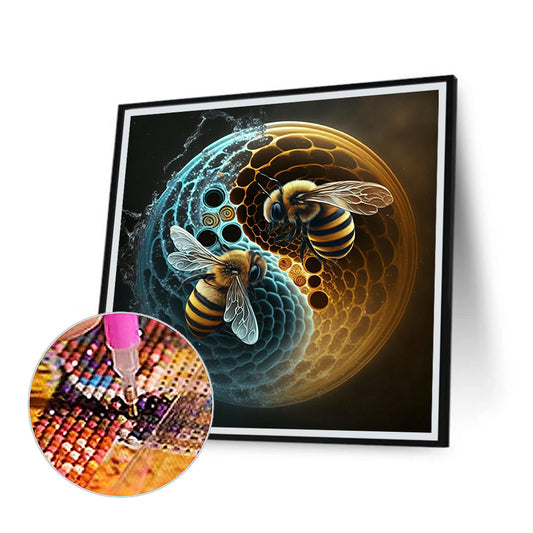 Tai Chi Bee Painting - Full Round Drill Diamond Painting 30*30CM