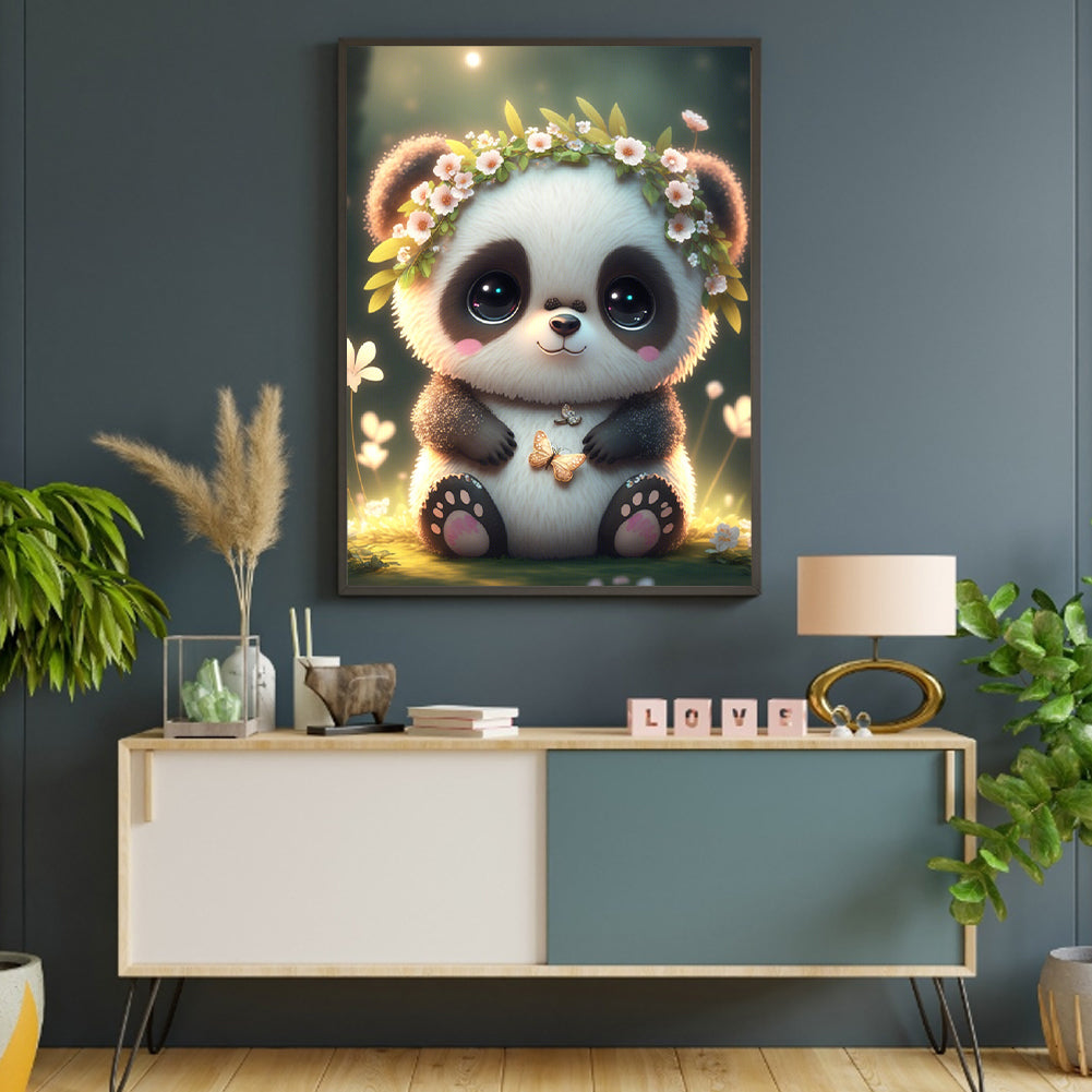 Fantasy Panda - Full Round Drill Diamond Painting 30*40CM