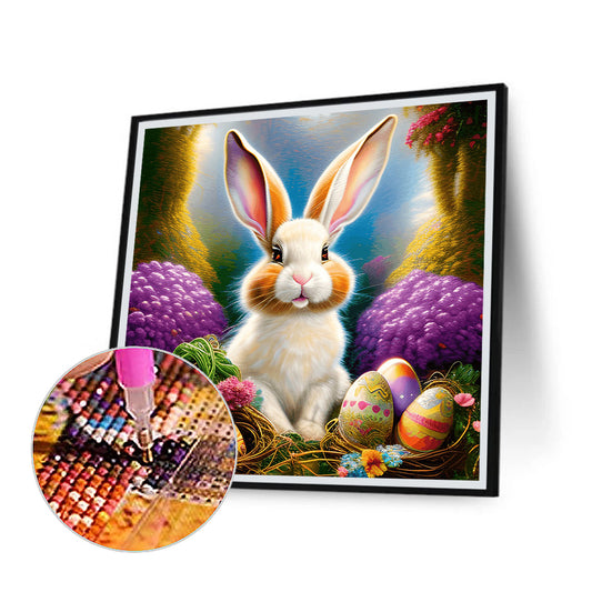 Easter Bunny - Full Round Drill Diamond Painting 30*30CM