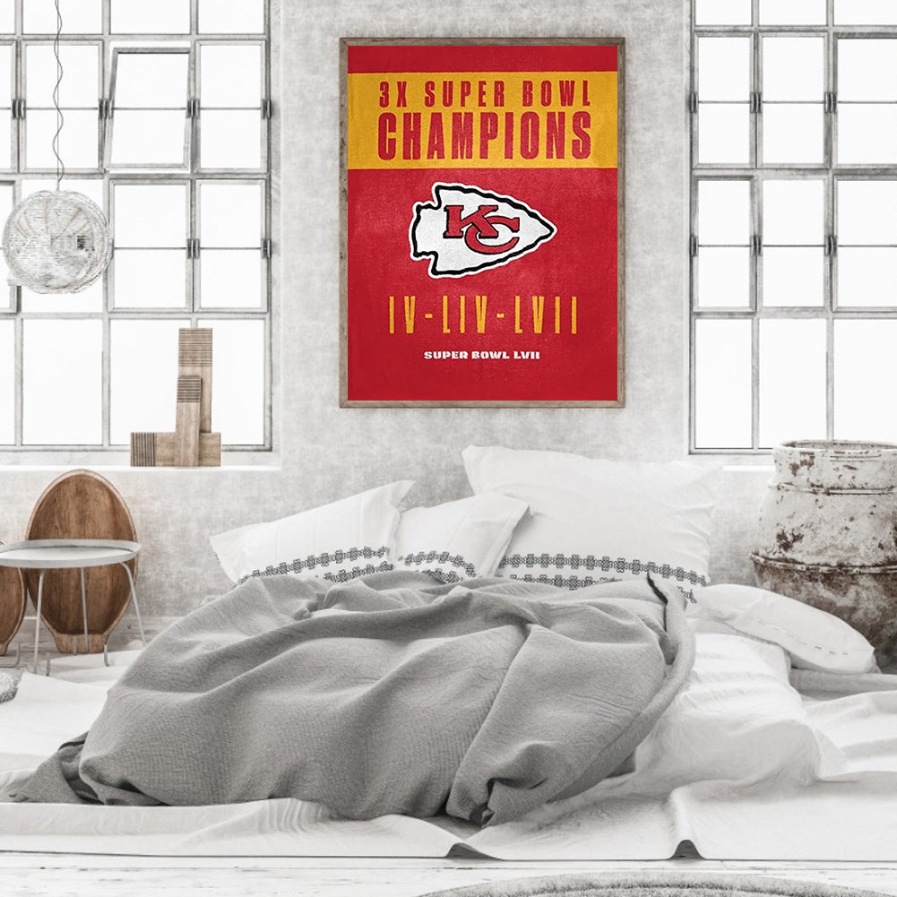 Kansas City Chiefs - Full Round Drill Diamond Painting 40*50CM