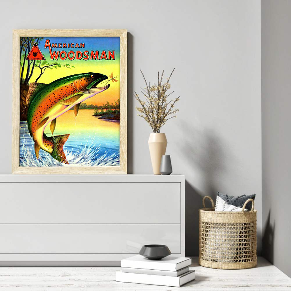 Deep Sea Fish - Full Round Drill Diamond Painting 30*40CM