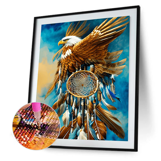 Eagle Dream Catcher - Full Round Drill Diamond Painting 30*40CM
