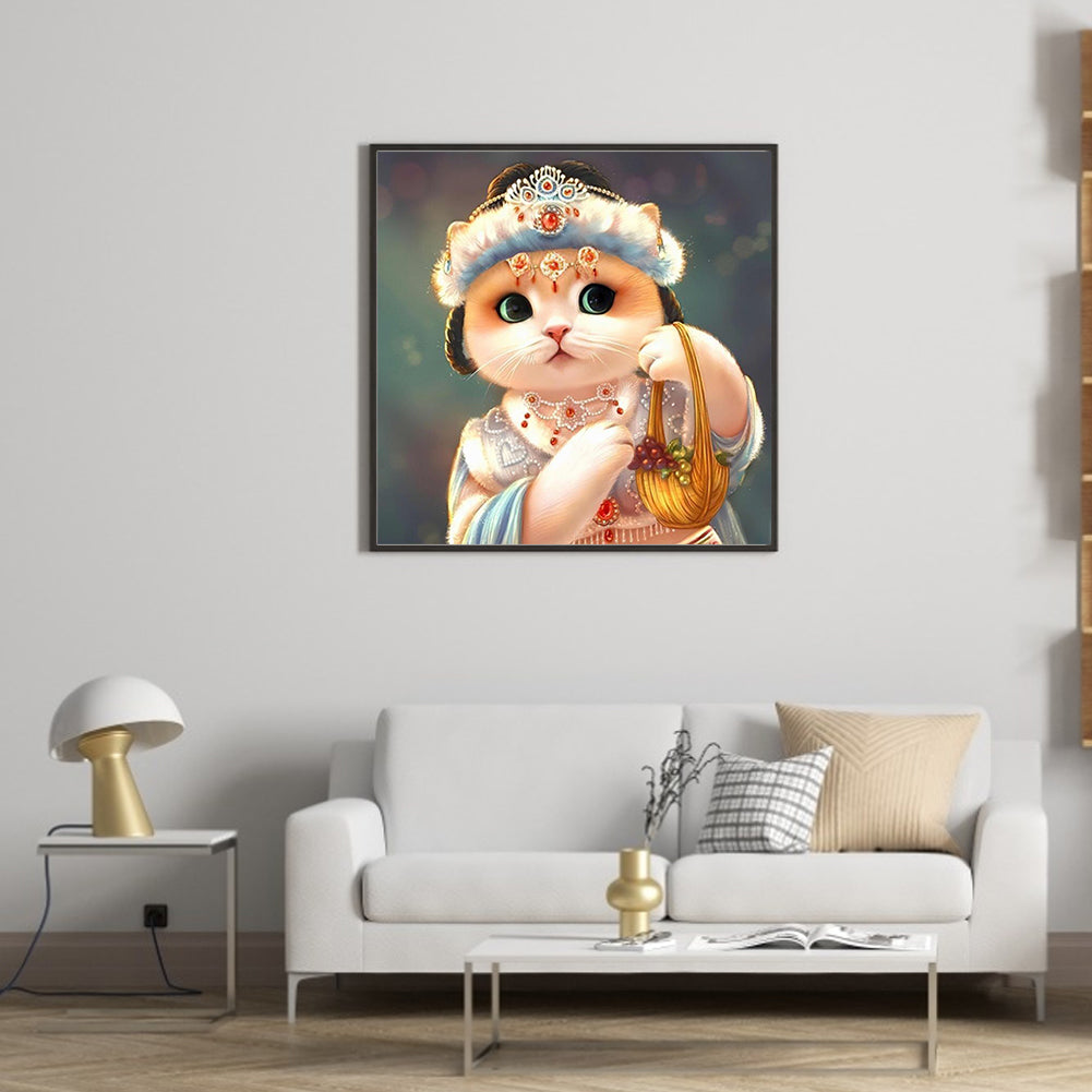 Kitten - Full Round Drill Diamond Painting 35*35CM