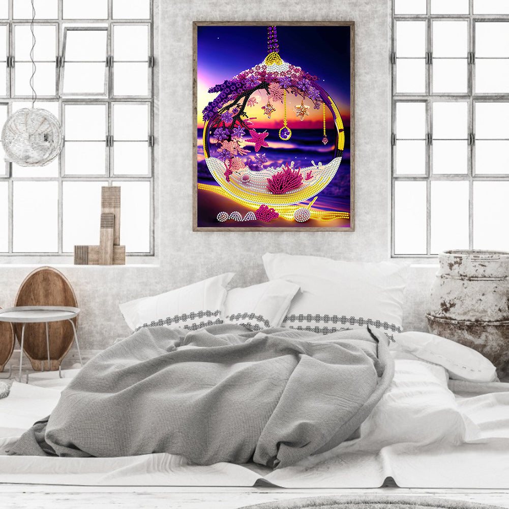 Fantasy Crystal Pendant - Special Shaped Drill Diamond Painting 30*40CM