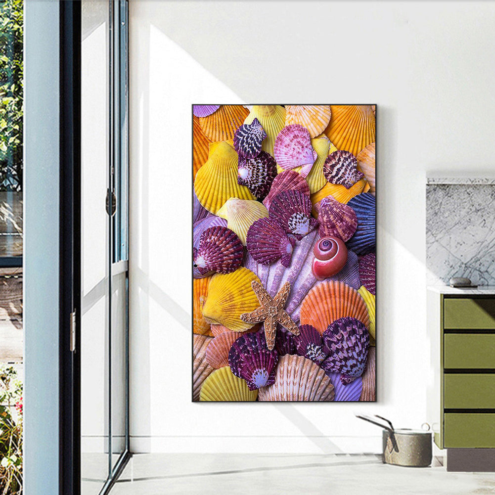 Beach Sea Shells - Full Round Drill Diamond Painting 30*45CM