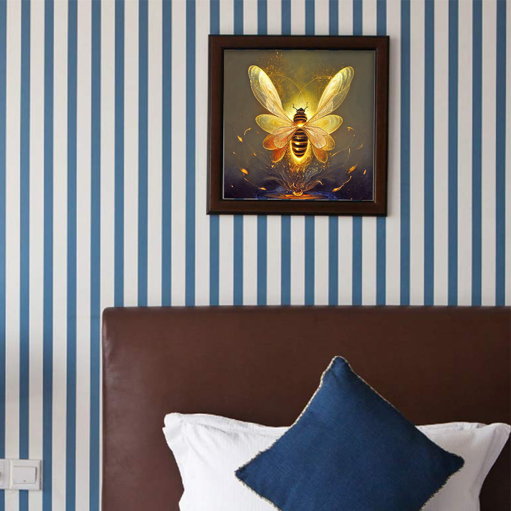 Bee - Full Round Drill Diamond Painting 30*30CM