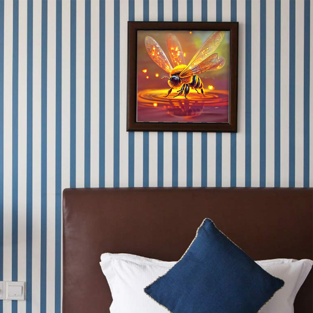 Bee - Full Round Drill Diamond Painting 30*30CM