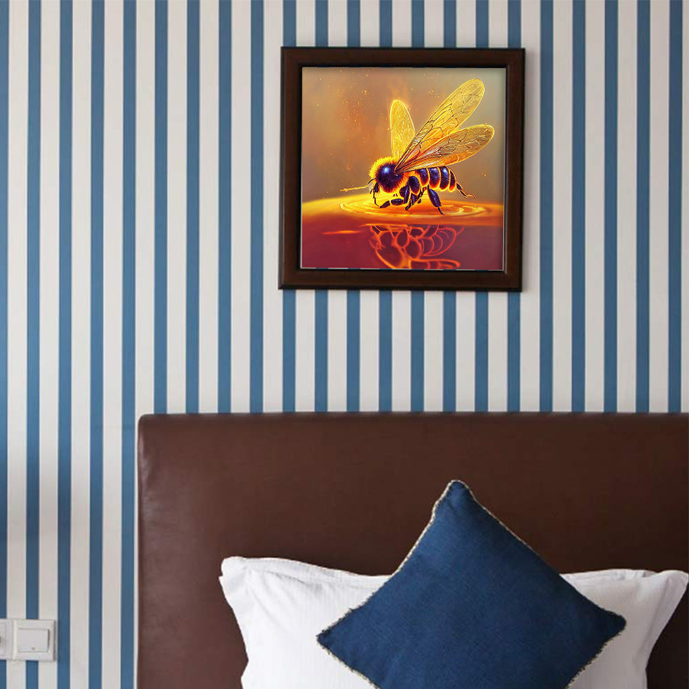 Bee - Full Round Drill Diamond Painting 30*30CM