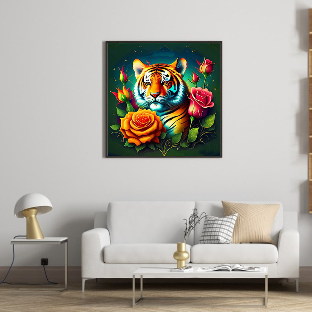 Tiger - Full Round Drill Diamond Painting 35*35CM