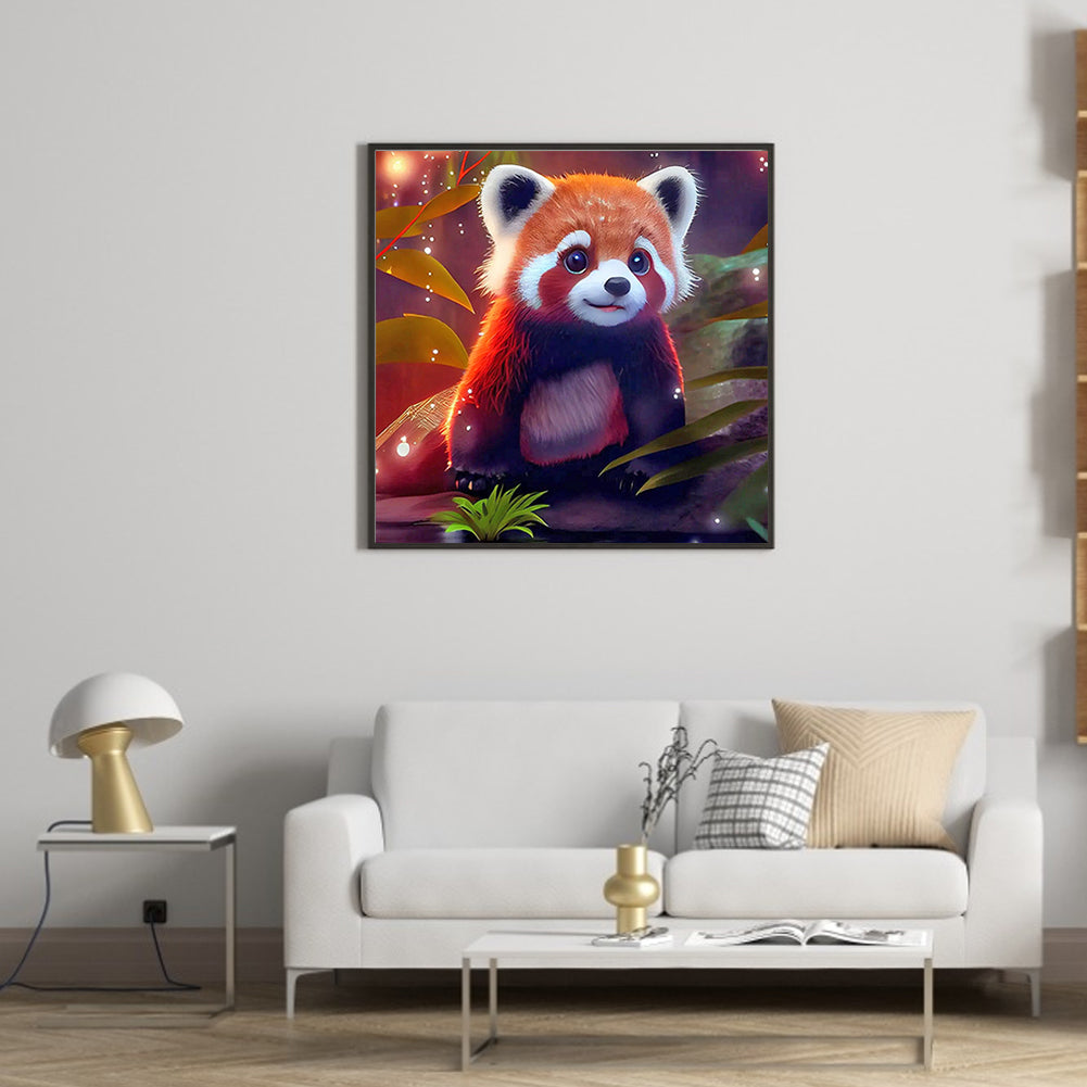 Red Panda - Full Round Drill Diamond Painting 30*30CM