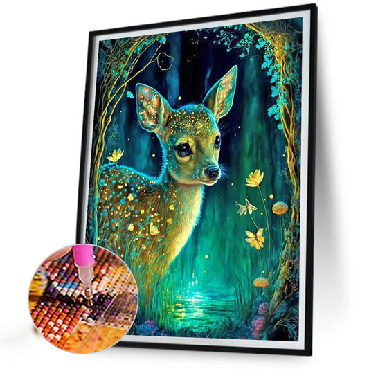 Elk - Full Round Drill Diamond Painting 30*40CM