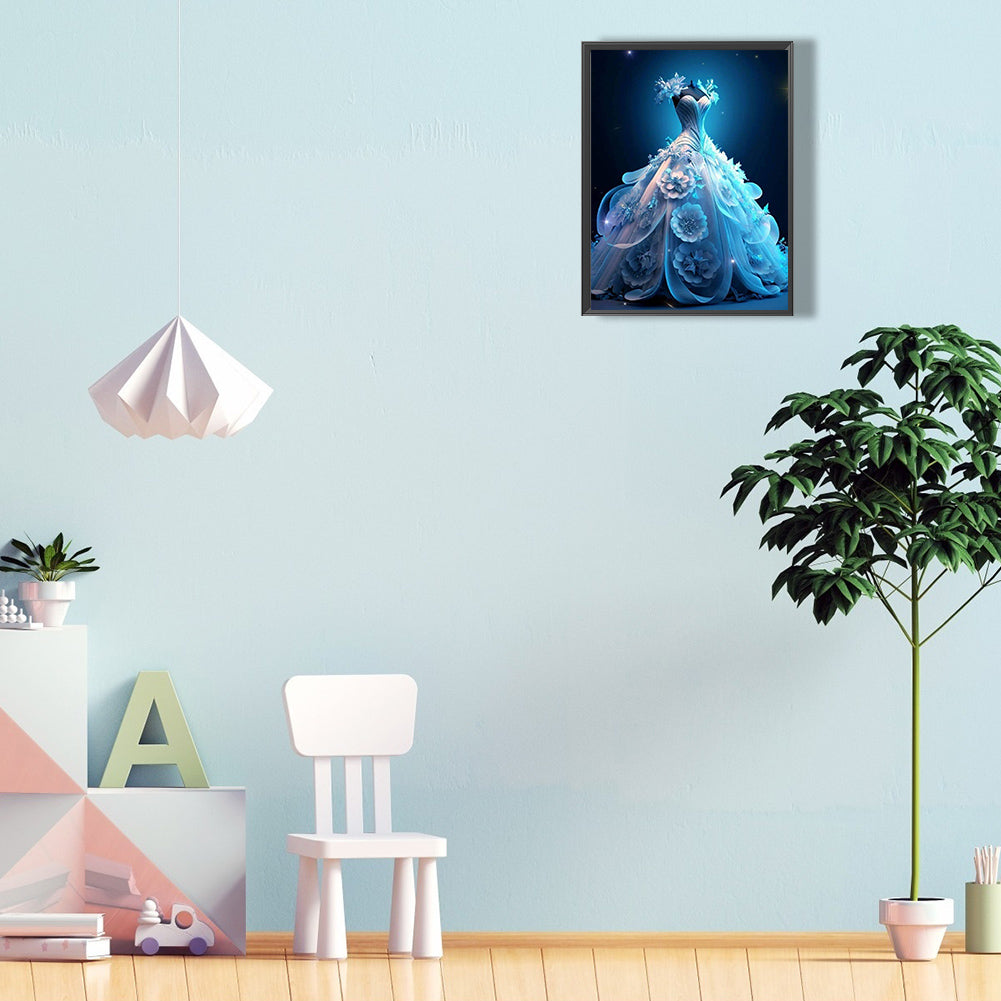 Stunning Wedding Dress - Full Round Drill Diamond Painting 30*40CM