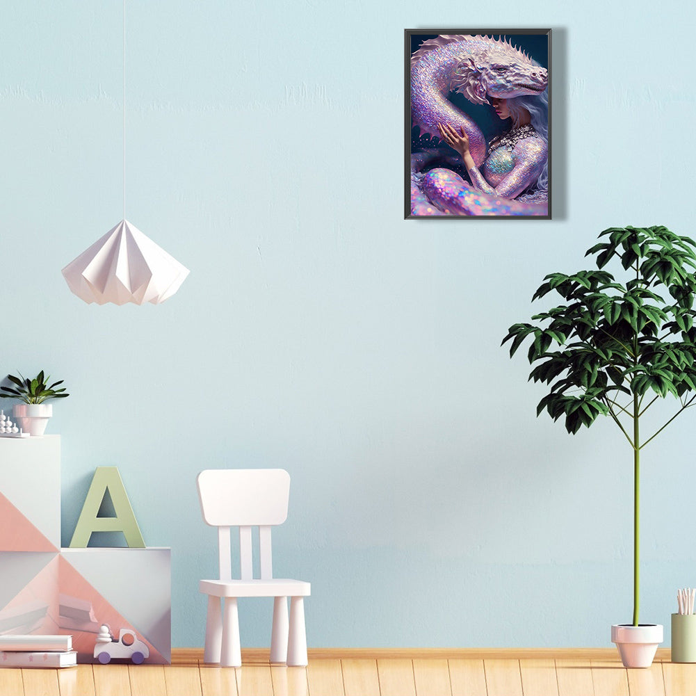 Beauty And The Beast - Full Round Drill Diamond Painting 30*40CM