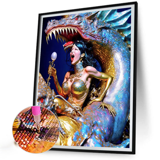 Beauty And The Beast - Full Round Drill Diamond Painting 30*40CM