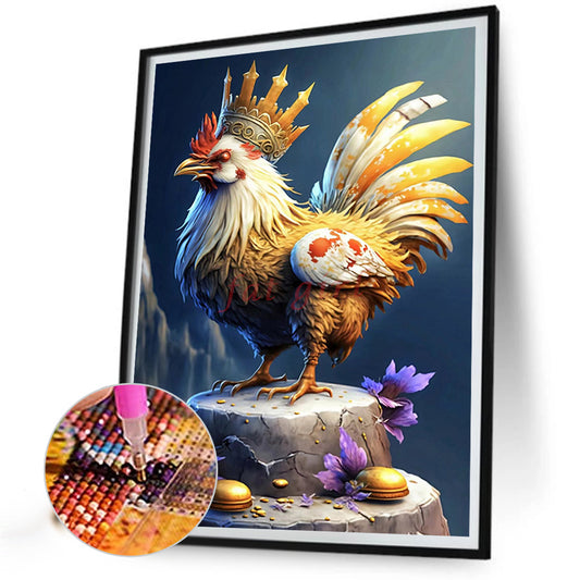 Rooster Independence - Full Round Drill Diamond Painting 30*40CM