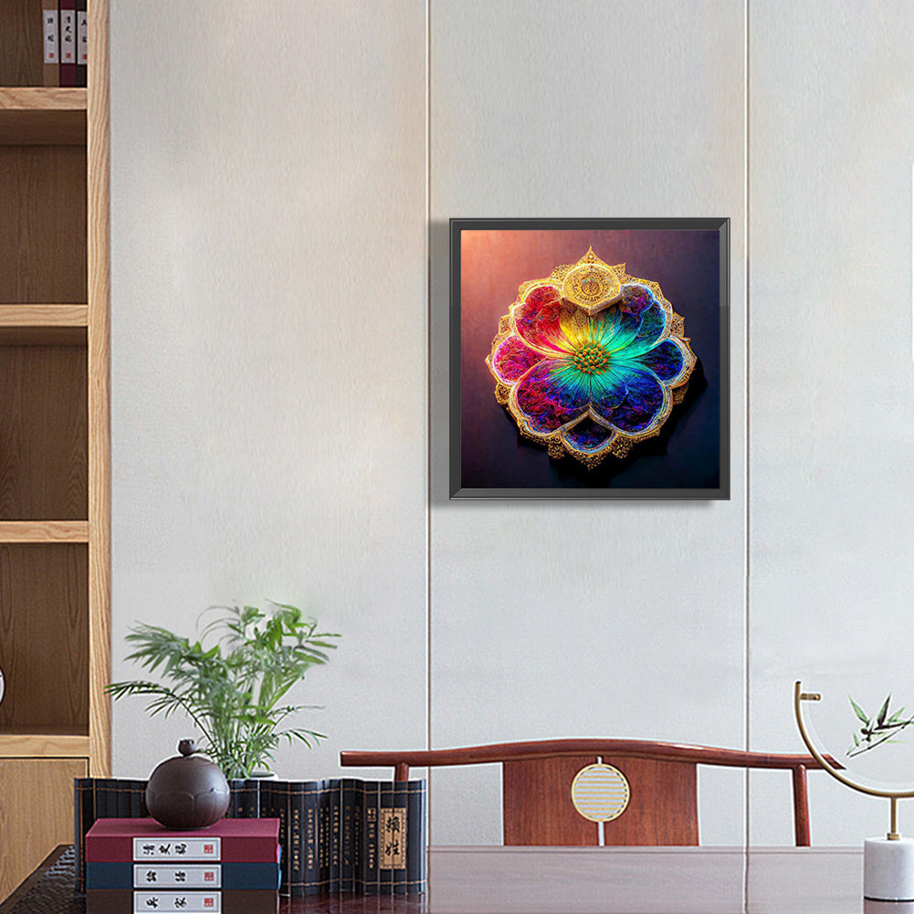 Colorful Mandala - Full Round Drill Diamond Painting 30*30CM