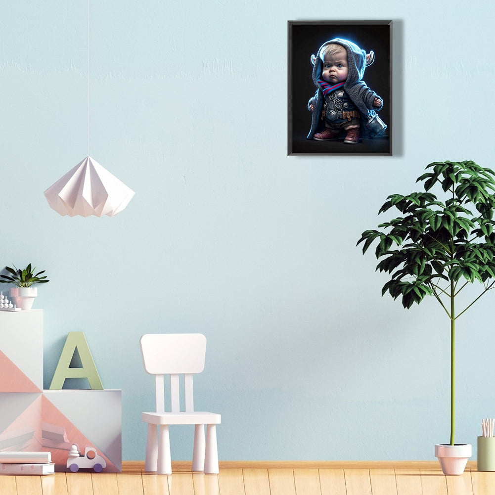 Dali Baby - Full Round Drill Diamond Painting 30*40CM