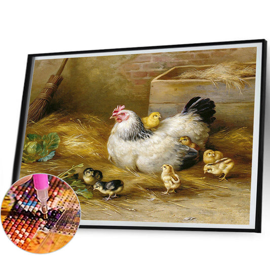 Hen - Full Round Drill Diamond Painting 50*40CM
