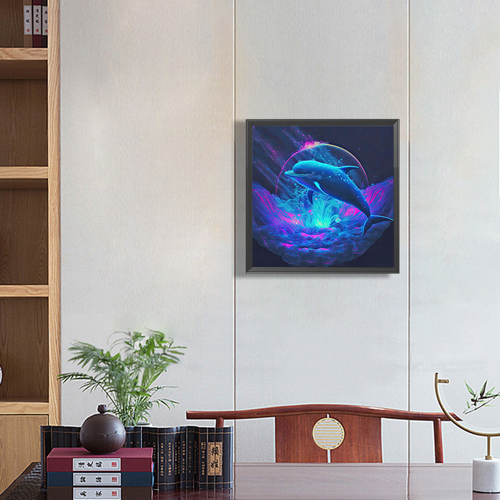 Color Dolphin - Full Round Drill Diamond Painting 30*30CM