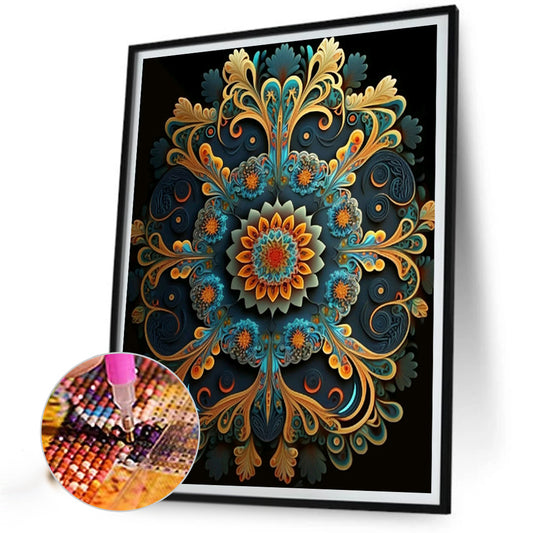 Metal Mandala - Full Round Drill Diamond Painting 30*40CM