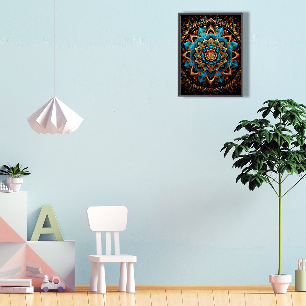 Metal Mandala - Full Round Drill Diamond Painting 30*40CM