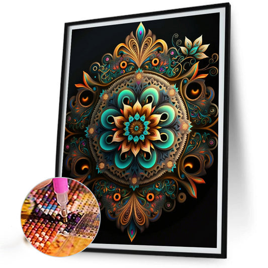 Metal Mandala - Full Round Drill Diamond Painting 30*40CM