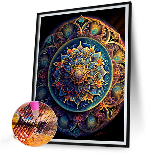 Metal Mandala - Full Round Drill Diamond Painting 30*40CM