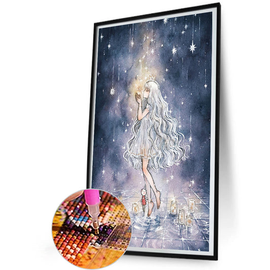 Anime Girl - Full Round Drill Diamond Painting 40*60CM
