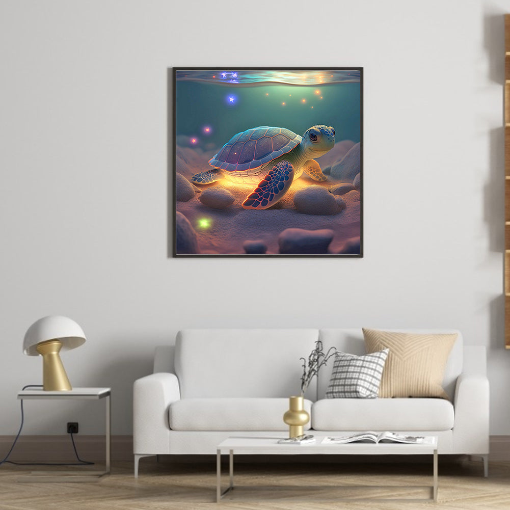 Little Turtle - Full Round Drill Diamond Painting 30*30CM
