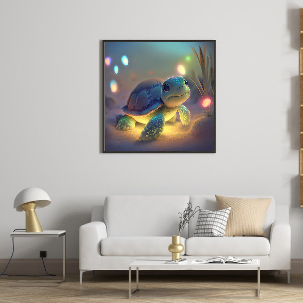 Little Turtle - Full Round Drill Diamond Painting 30*30CM