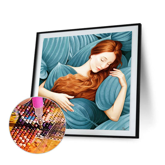 Sleeping Beauty - Full Round Drill Diamond Painting 35*35CM