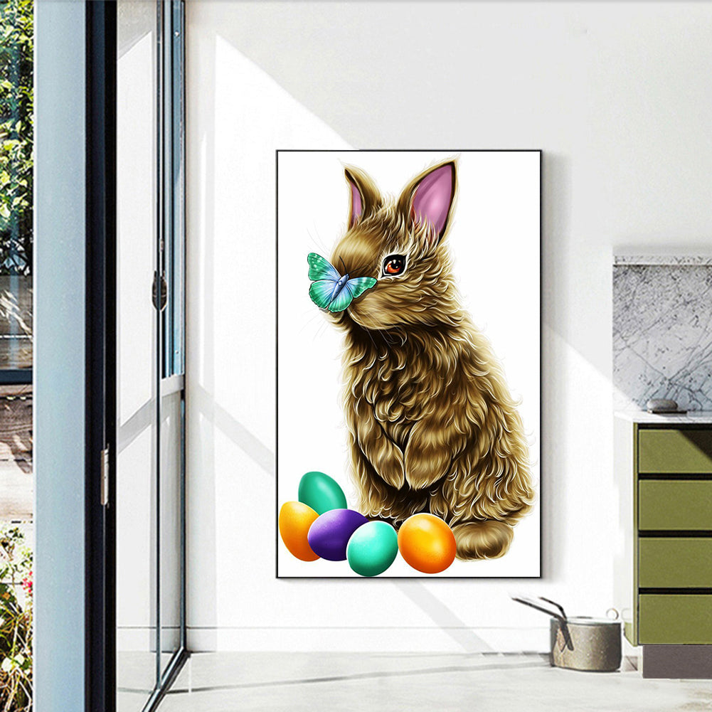 Rabbit - Full Round Drill Diamond Painting 30*45CM