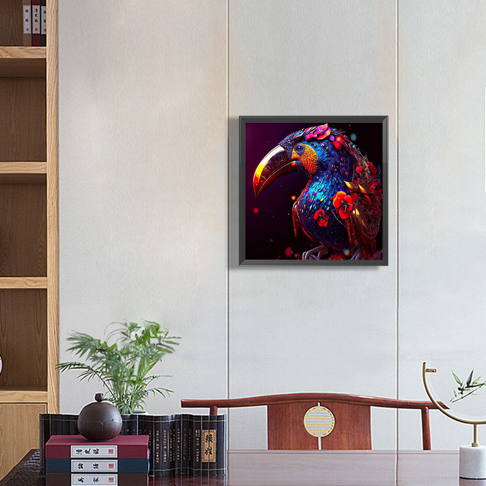 Glorious Parrot - Full Round Drill Diamond Painting 30*30CM