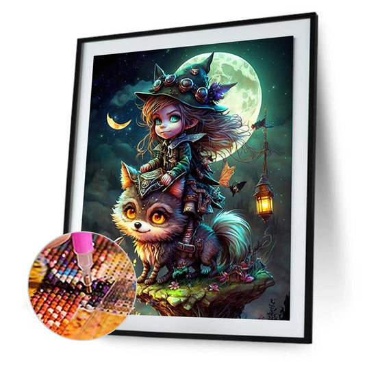 Little Animal Trainer - Full Round Drill Diamond Painting 30*40CM