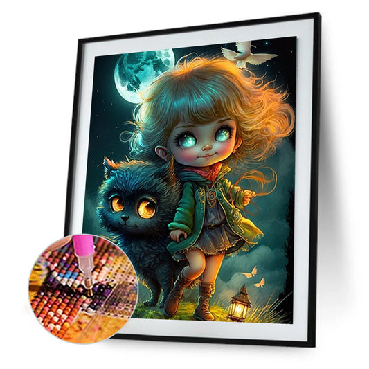 Little Animal Trainer - Full Round Drill Diamond Painting 30*40CM