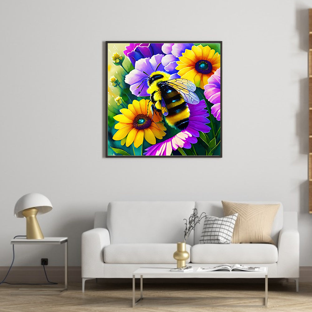 Bee - Full Round Drill Diamond Painting 30*30CM