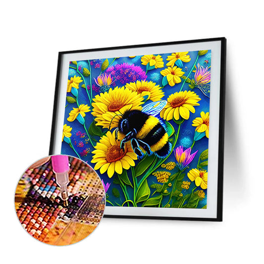 Bee - Full Round Drill Diamond Painting 30*30CM