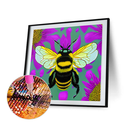 Bee - Full Round Drill Diamond Painting 30*30CM