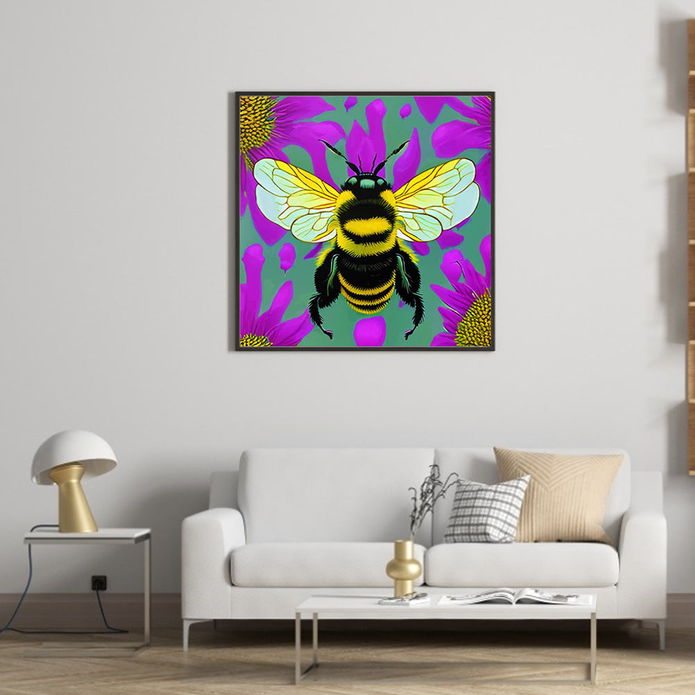 Bee - Full Round Drill Diamond Painting 30*30CM