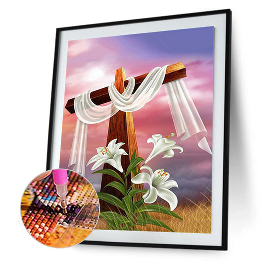 Cross - Full Square Drill Diamond Painting 40*50CM