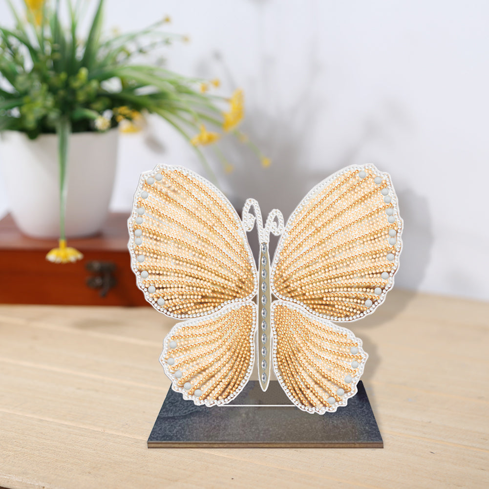DIY Crystal Diamond Ornament Art Crafts Wooden Point Drilling Ornament Kids Gift