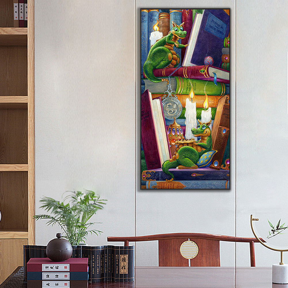 Reading Time - Full Round Drill Diamond Painting 40*80CM