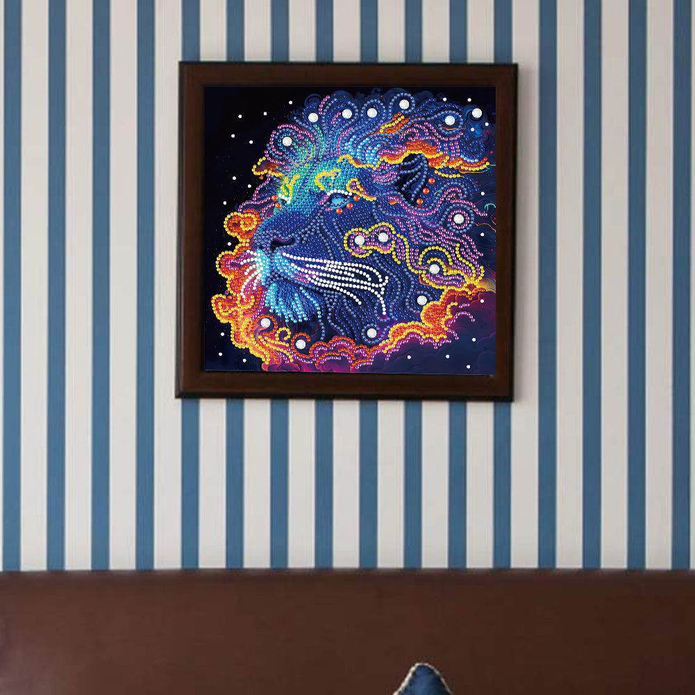 Color Lion - Special Shaped Drill Diamond Painting 30*30CM