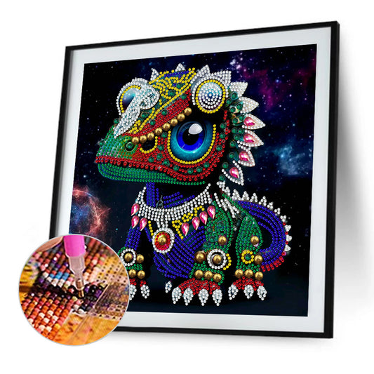 Jeweled Dinosaur - Special Shaped Drill Diamond Painting 30*30CM