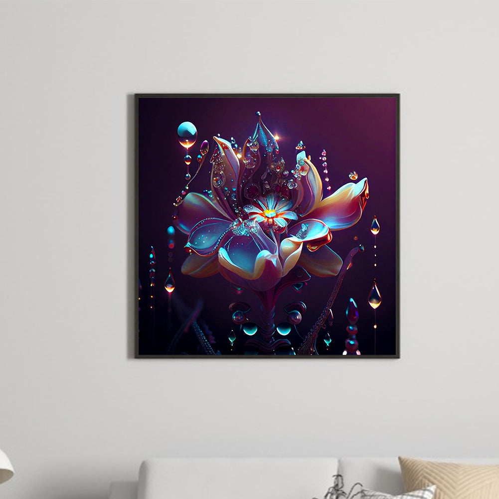 Crystal Flower - Full Round Drill Diamond Painting 30*30CM