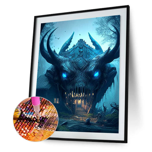 Animal Haunted House - Cow - Full Square Drill Diamond Painting 30*40CM