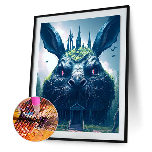 Animal Haunted House - Rabbit - Full Square Drill Diamond Painting 30*40CM